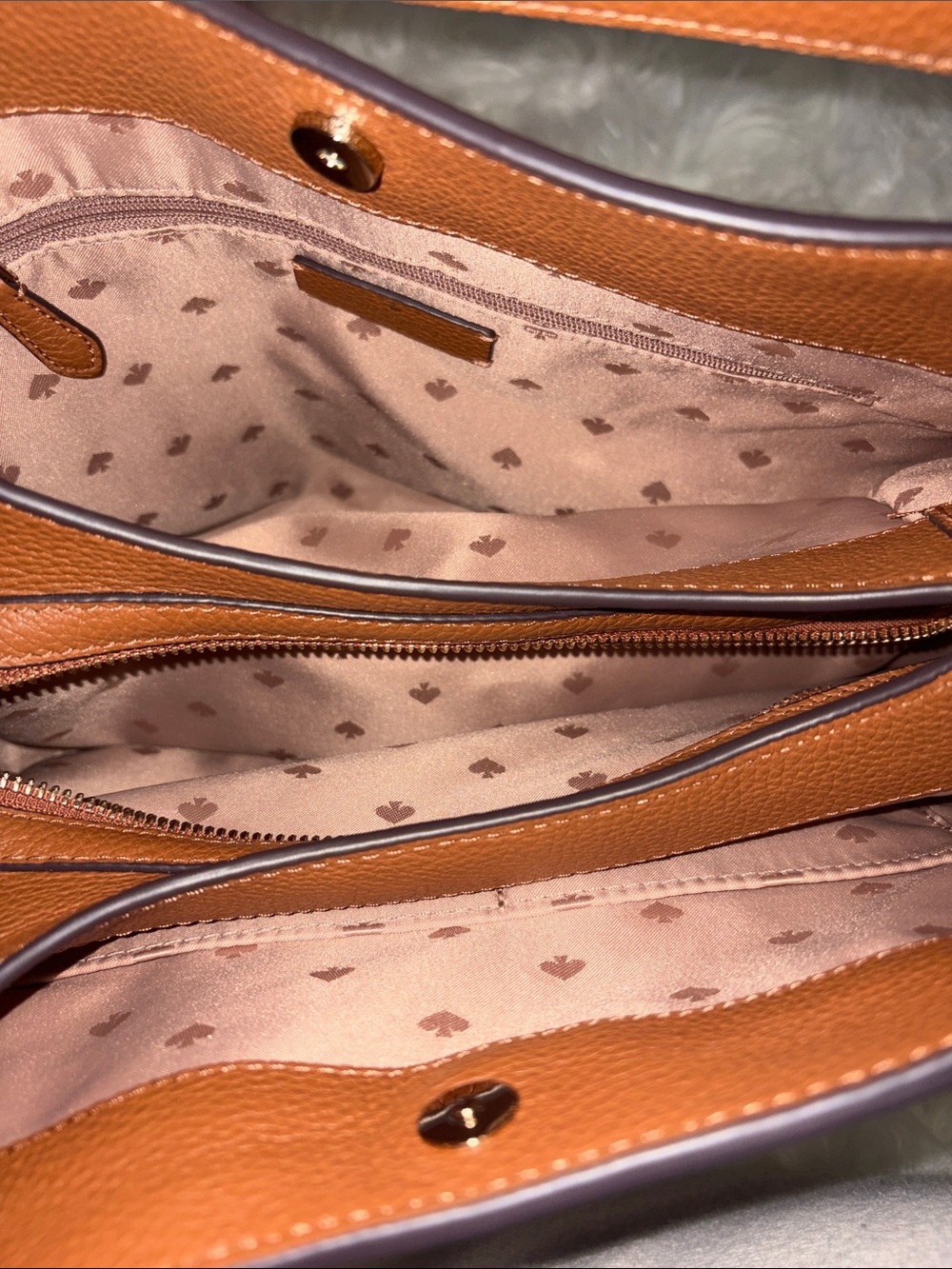 kate spade Rust Pebbled Leather Shoulder Bag - Picture 6 of 12